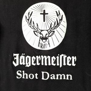 Jagermeister Shot Damn Black Tshirt Womens L 12-14
